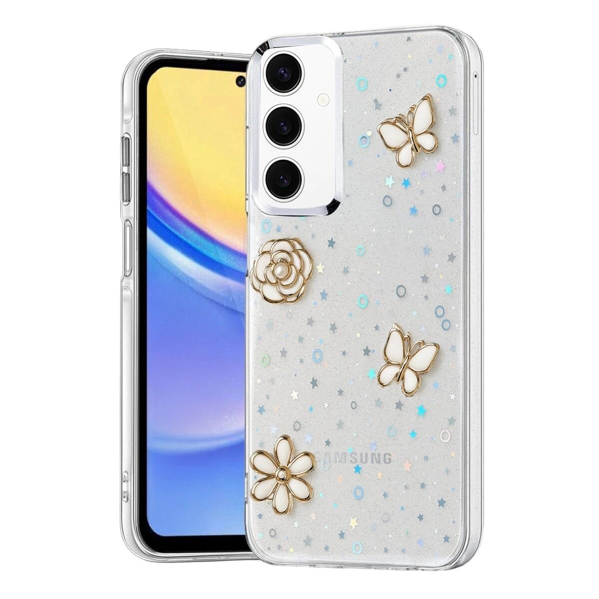 Samsung Galaxy A15 4g Fiyonk Desenli Kapak - Desen 10
