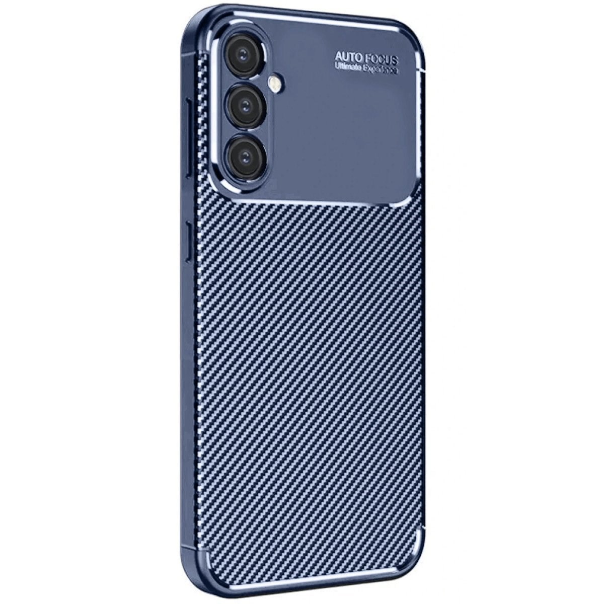 Samsung Galaxy A16 5g Kılıf Auto Focus Karbon Kapak - Lacivert