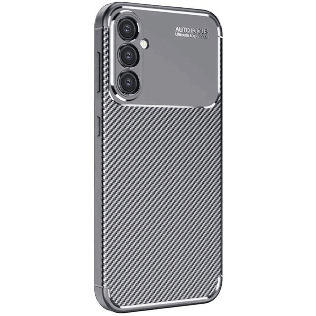 Samsung Galaxy A16 5g Kılıf Auto Focus Karbon Kapak - Gri