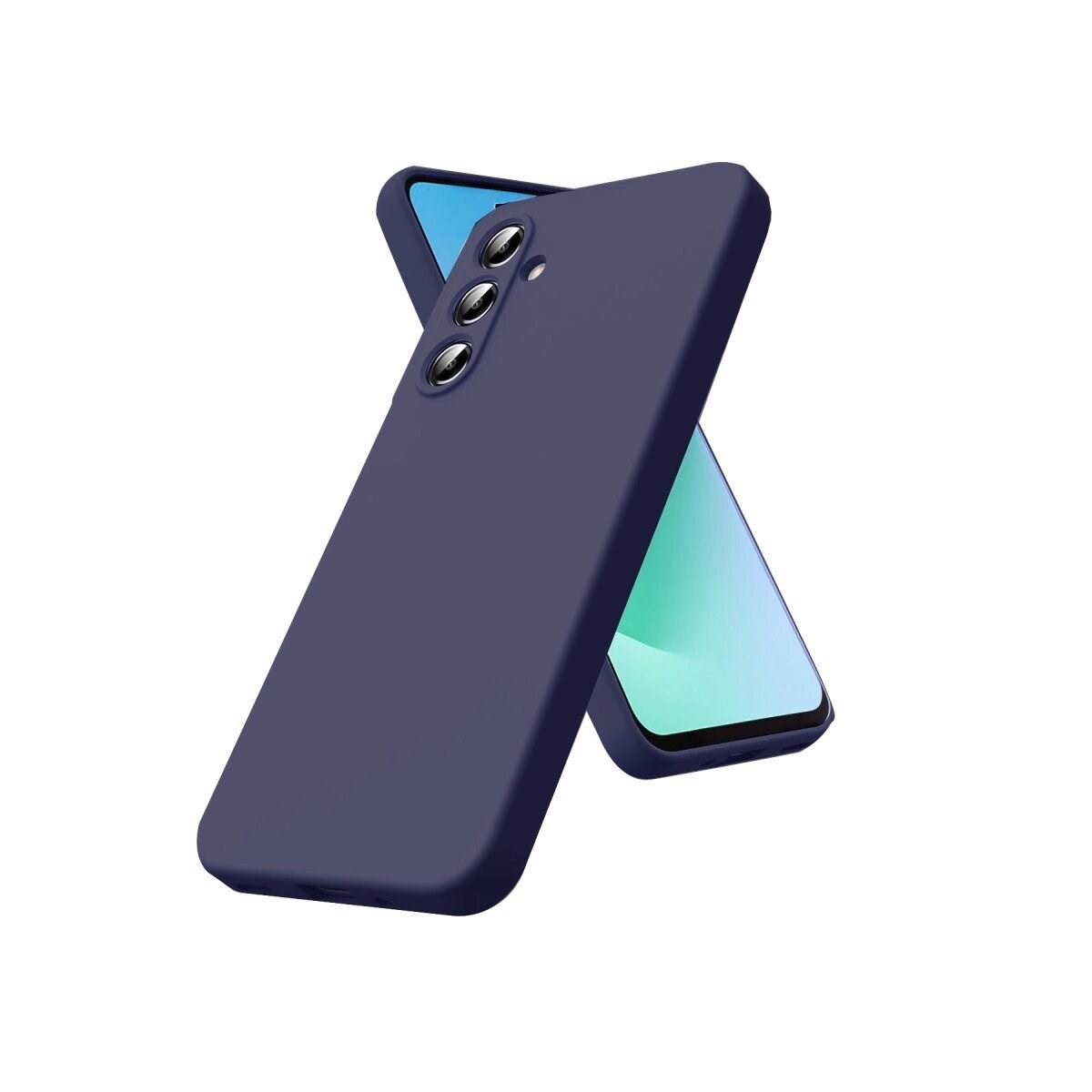 Samsung Galaxy A17 5g Nano İçi Kadife Silikon - Lacivert
