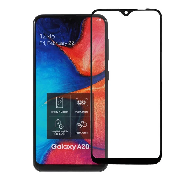 Samsung Galaxy A20e 3D Full Kaplama Kırılmaz Cam Ekran Koruyucu-(1903)