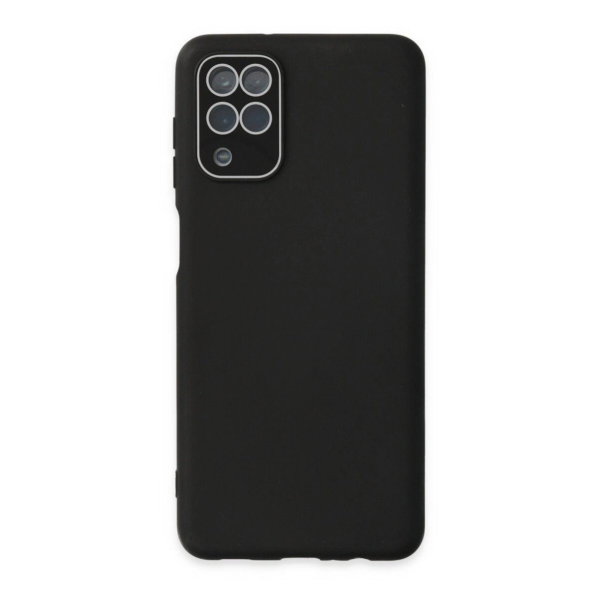 Samsung Galaxy A22 Kılıf Lansman Glass Kapak - Siyah