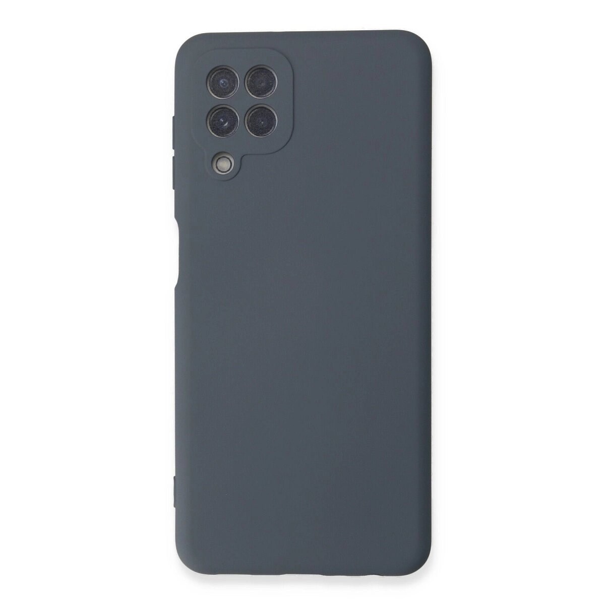 Samsung Galaxy A22 Kılıf Nano İçi Kadife Silikon - Gri