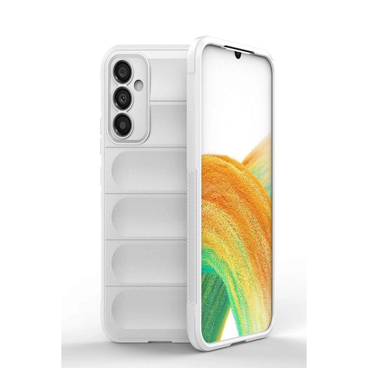 Samsung Galaxy A25 5g Kılıf Optimum Silikon - Krem
