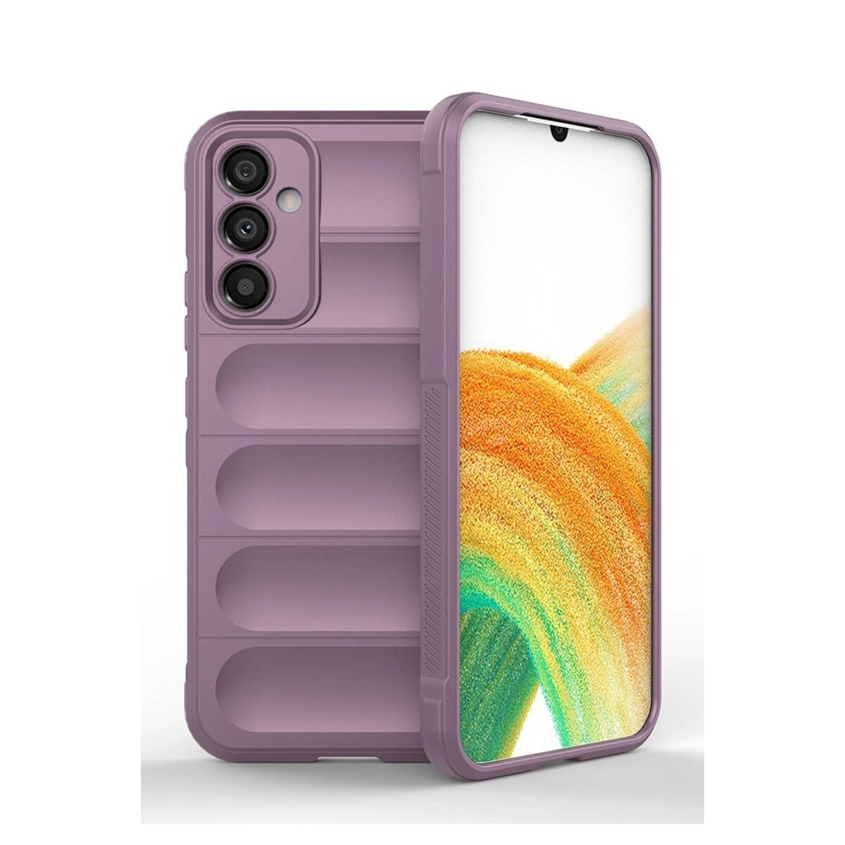 Samsung Galaxy A25 5g Kılıf Optimum Silikon - Mor