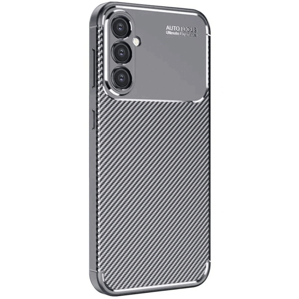 Samsung Galaxy A26 Kılıf Auto Focus Karbon Kapak - Gri