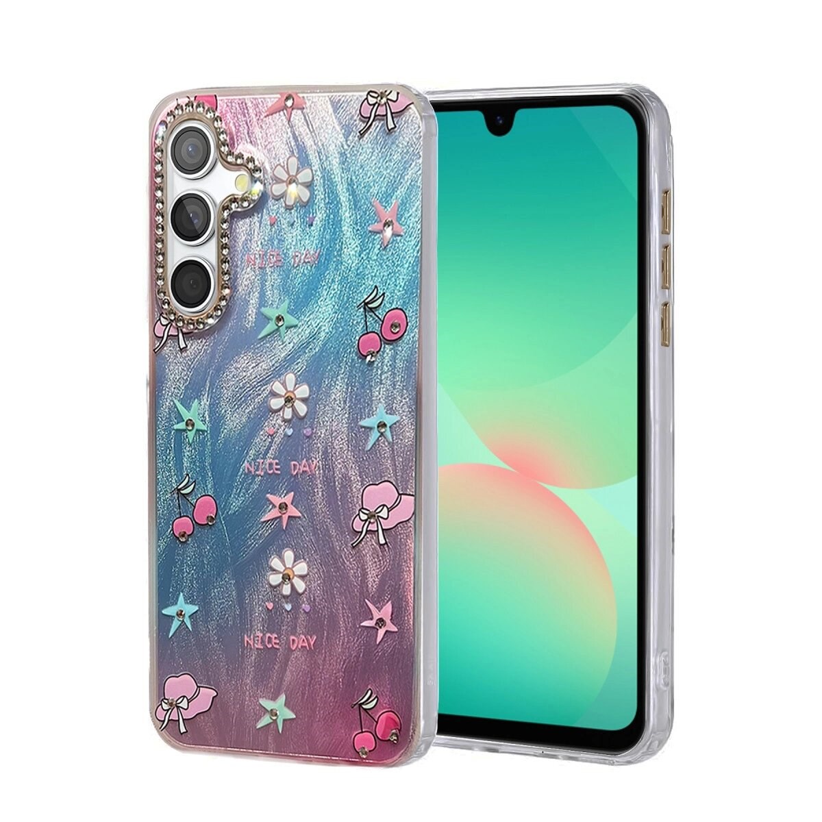 Samsung Galaxy A26 Kılıf Blade Aynalı Desenli Kapak - Desen 4
