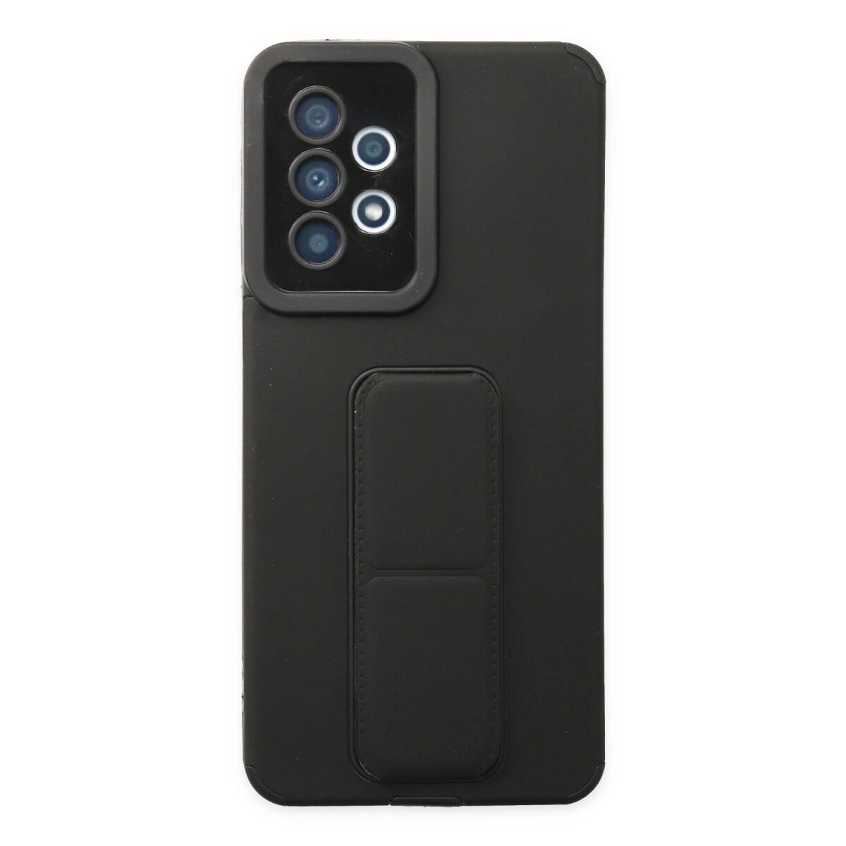 Samsung Galaxy A33 5g Kılıf Mega Standlı Silikon - Siyah