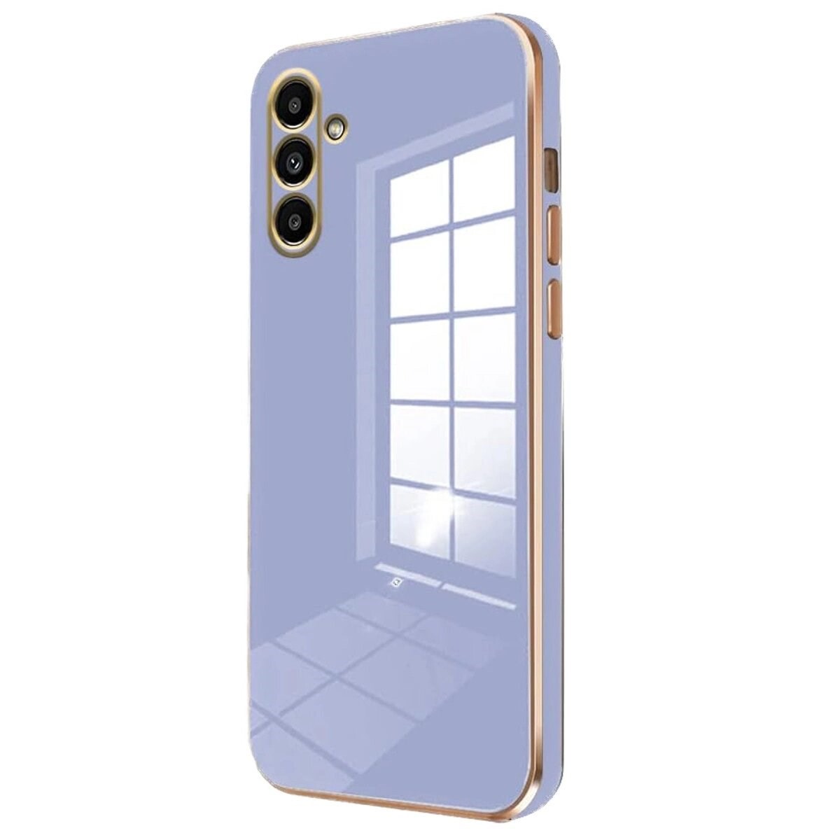 Samsung Galaxy A35 5g Kılıf Volet Silikon - Mavi