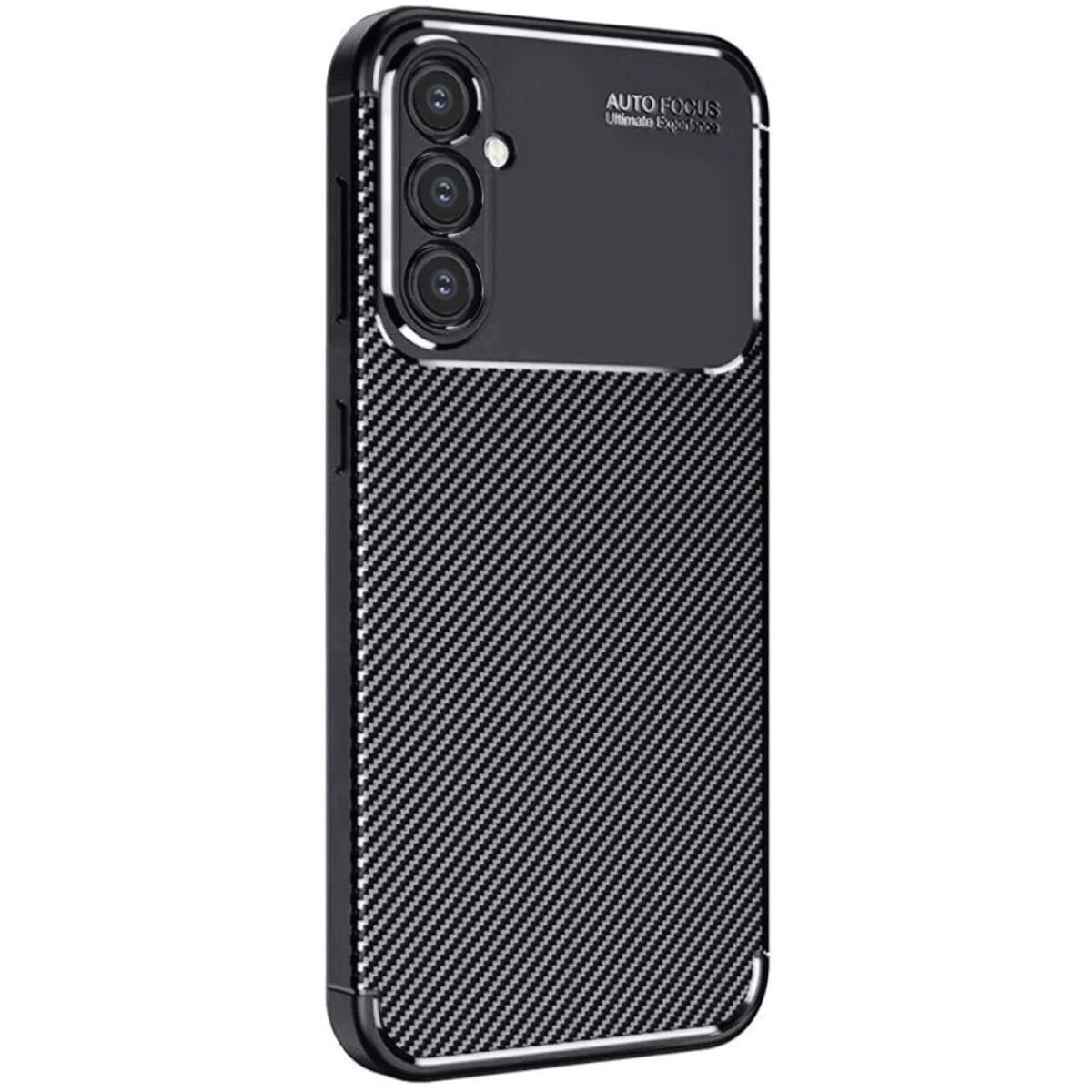 Samsung Galaxy A56 Kılıf Auto Focus Karbon Kapak - Siyah