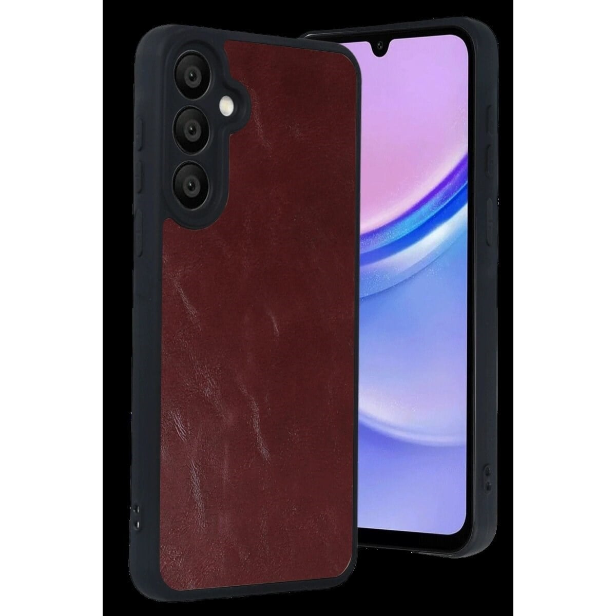 Samsung Galaxy A57 5g Aras Deri Kapak - Bordo