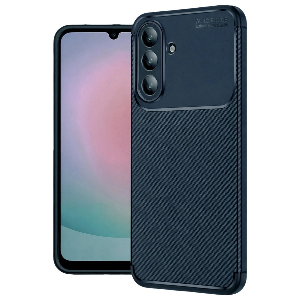 Samsung Galaxy A57 5g Auto Focus Karbon Kapak - Lacivert