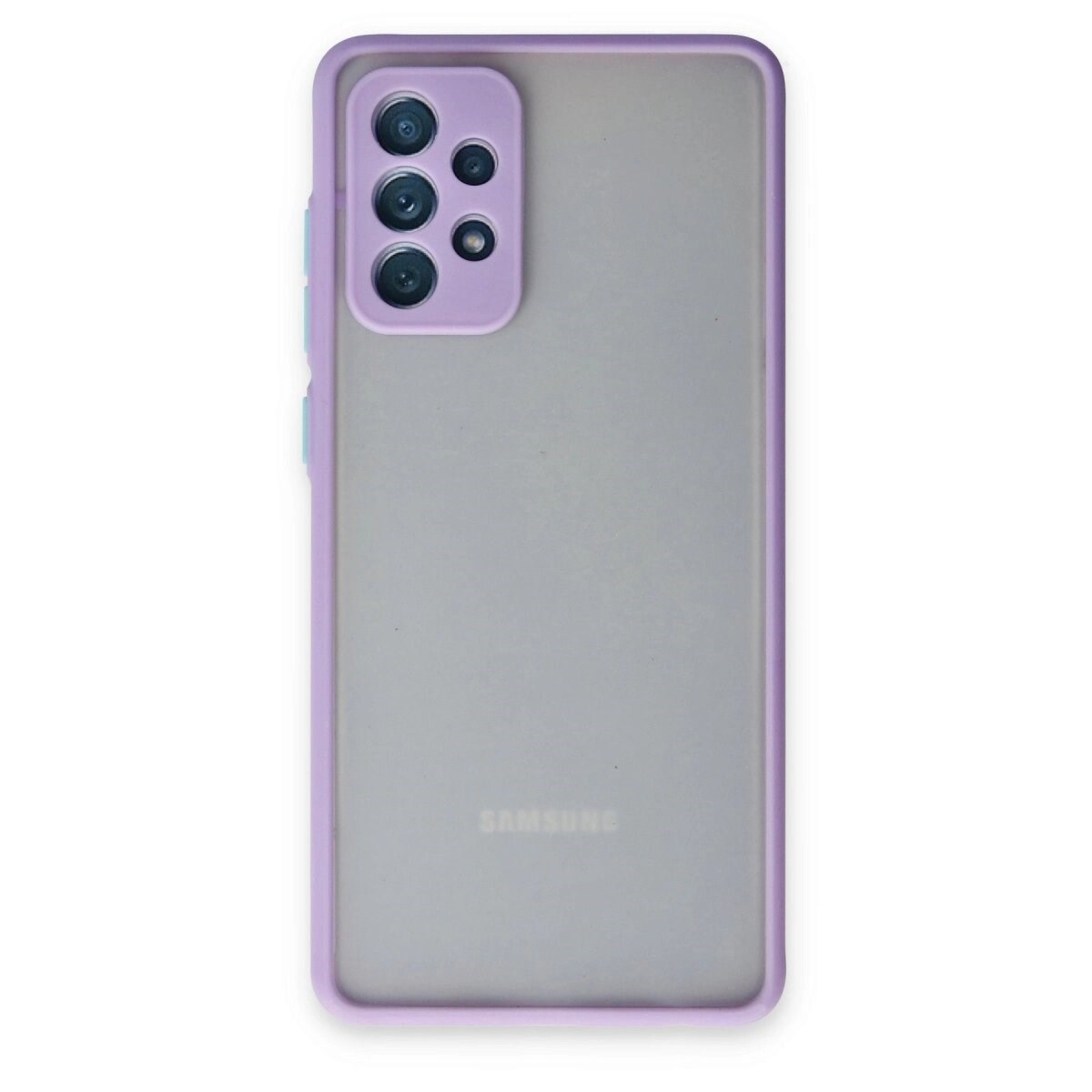 Samsung Galaxy A72 Kılıf Montreal Silikon Kapak - Mor