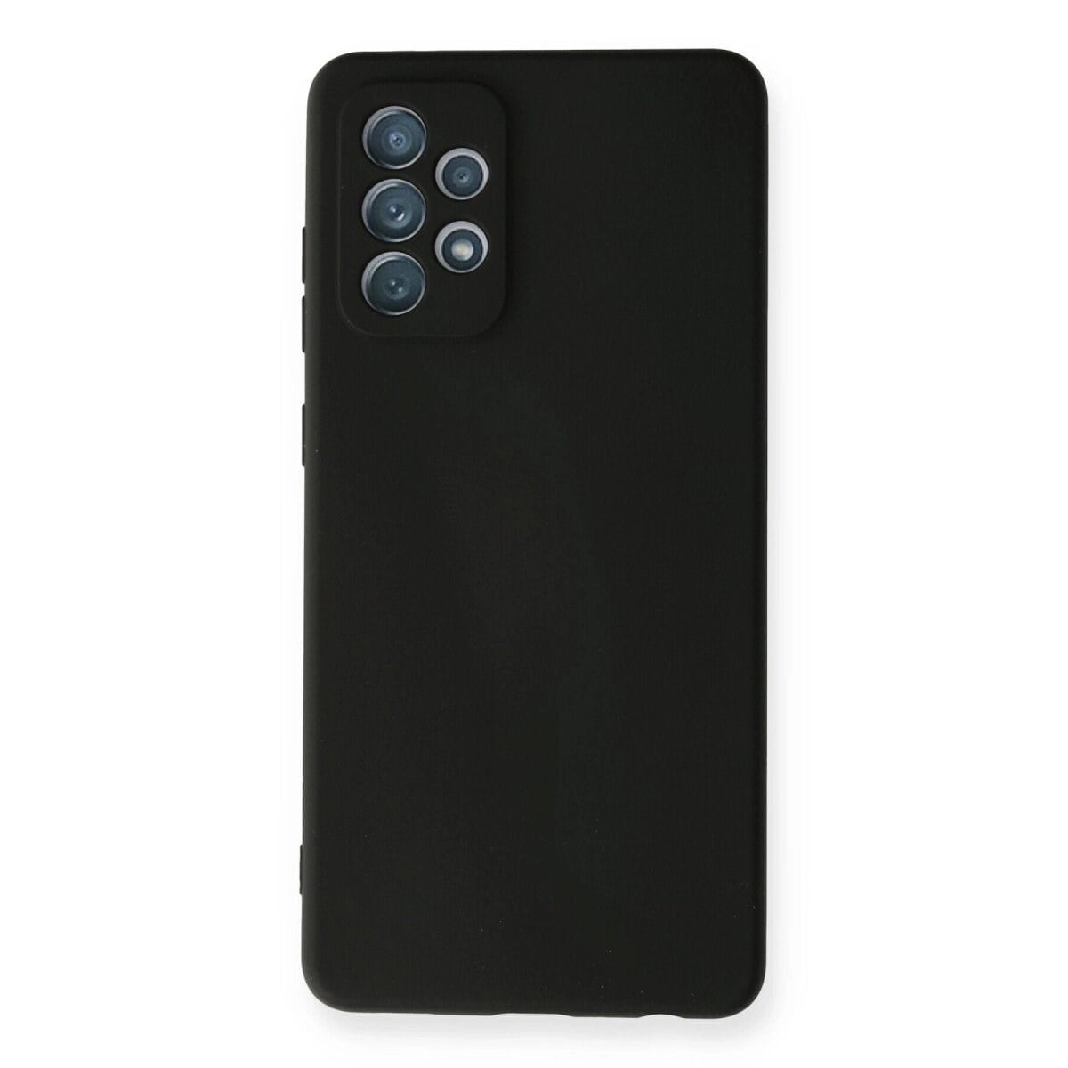 Samsung Galaxy A72 Kılıf Nano İçi Kadife Silikon - Siyah