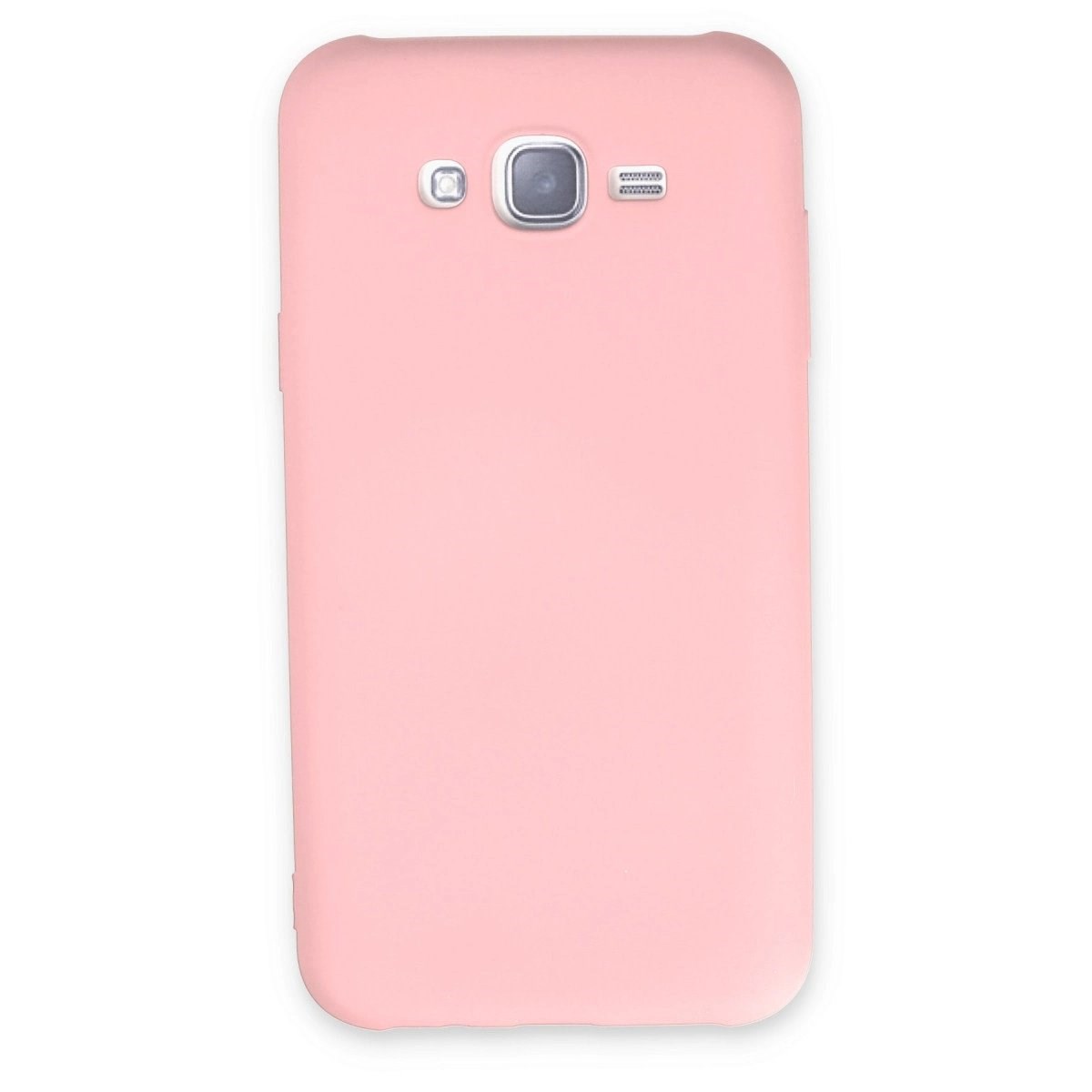 Samsung Galaxy J7 Kılıf Nano İçi Kadife Silikon - Pudra