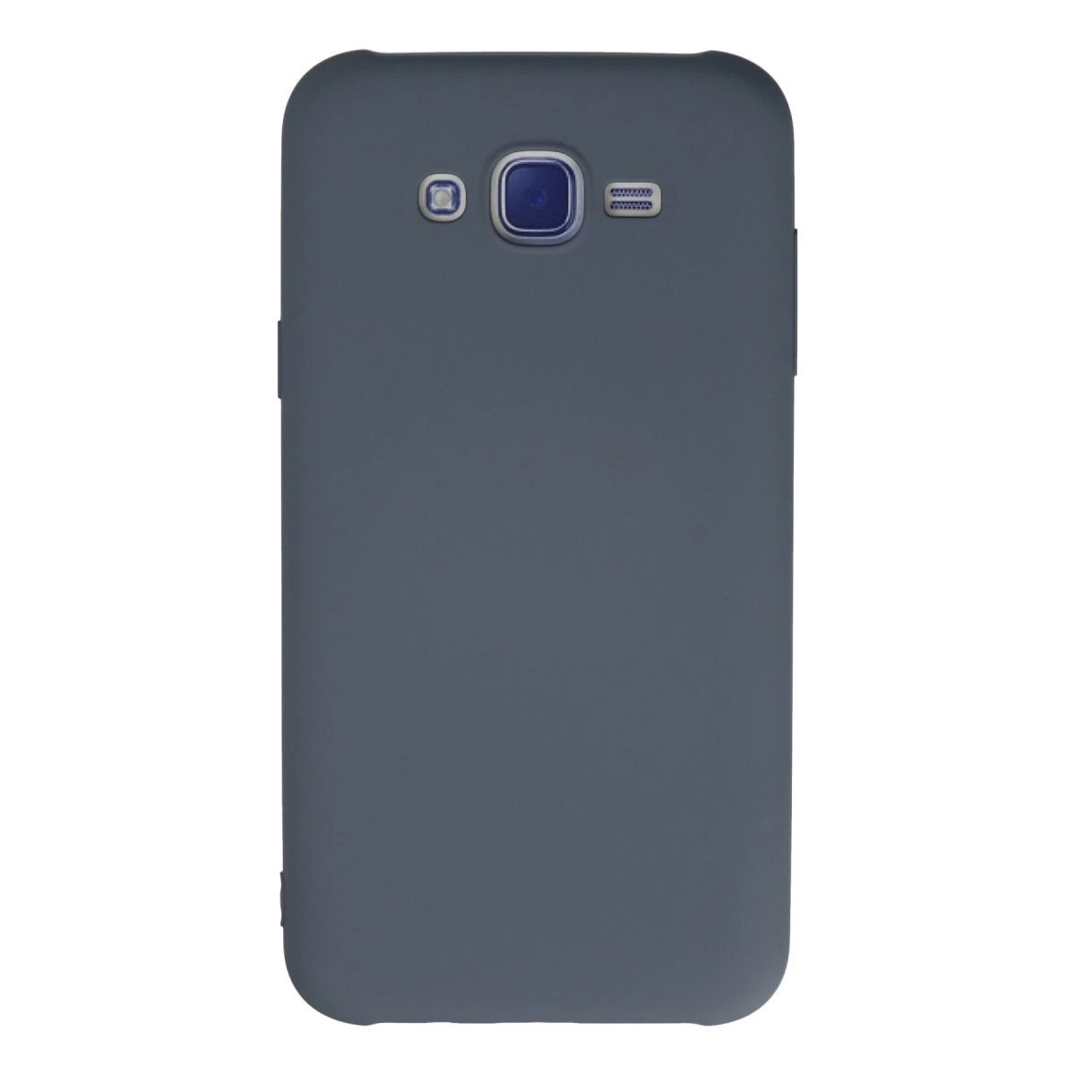 Samsung Galaxy J7 Kılıf Nano İçi Kadife Silikon - Gri