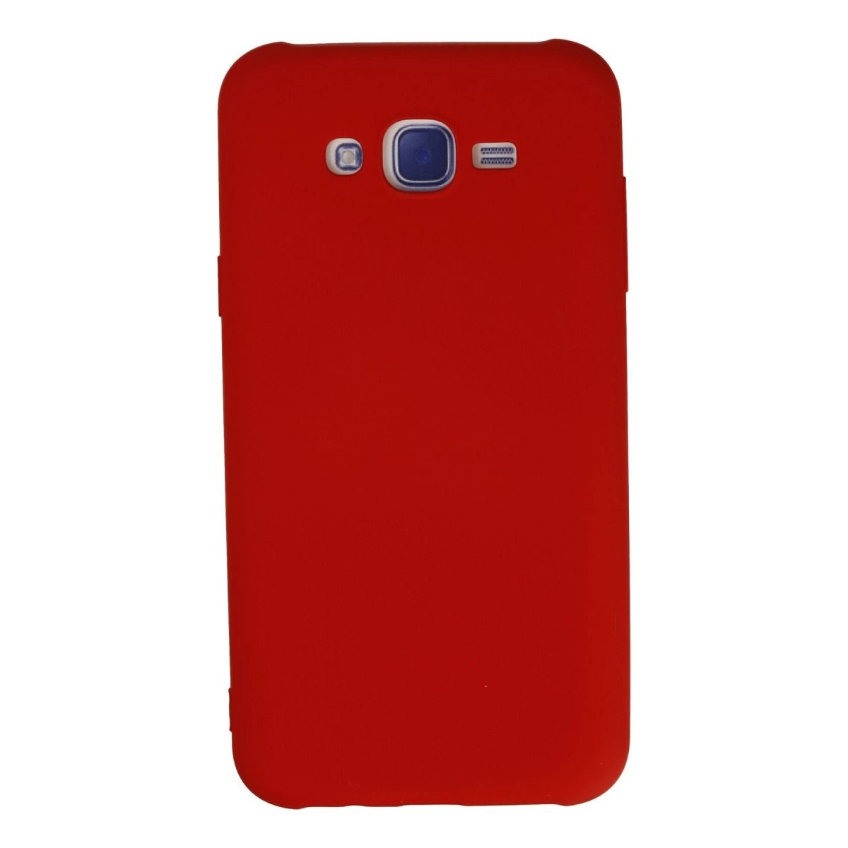 Samsung Galaxy J7 Kılıf Nano İçi Kadife Silikon - Kırmızı