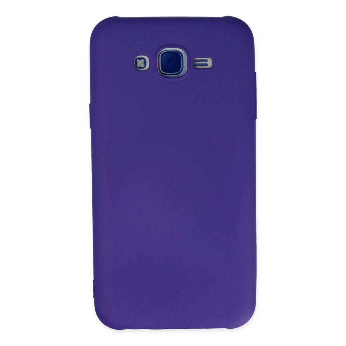 Samsung Galaxy J7 Kılıf Nano İçi Kadife Silikon - Mor