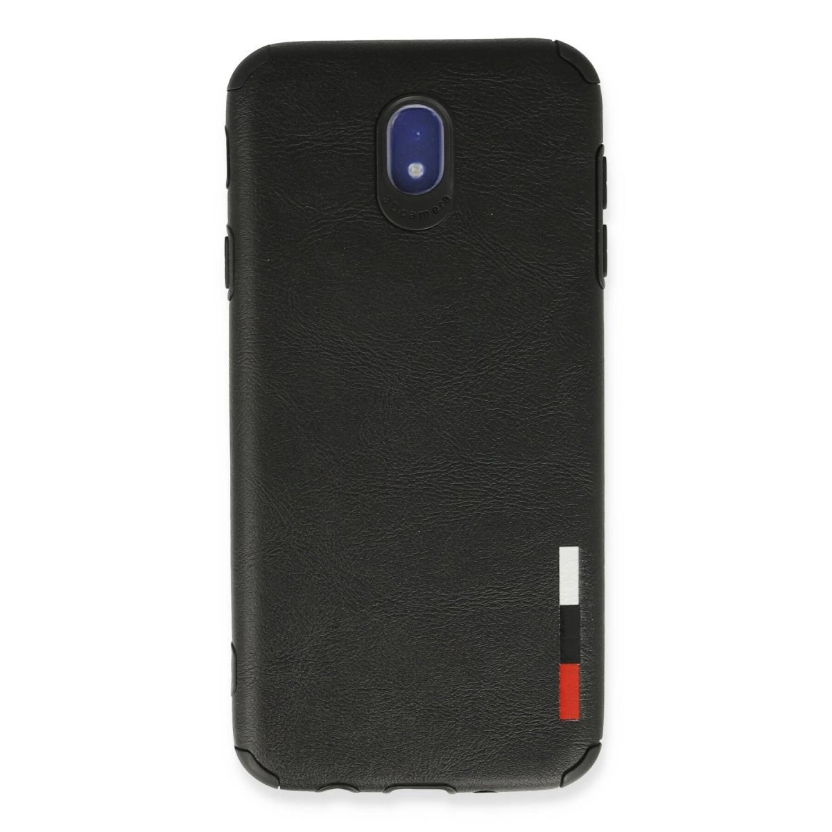 Samsung Galaxy J7 Pro / J730 Kılıf Loop Deri Silikon - Siyah