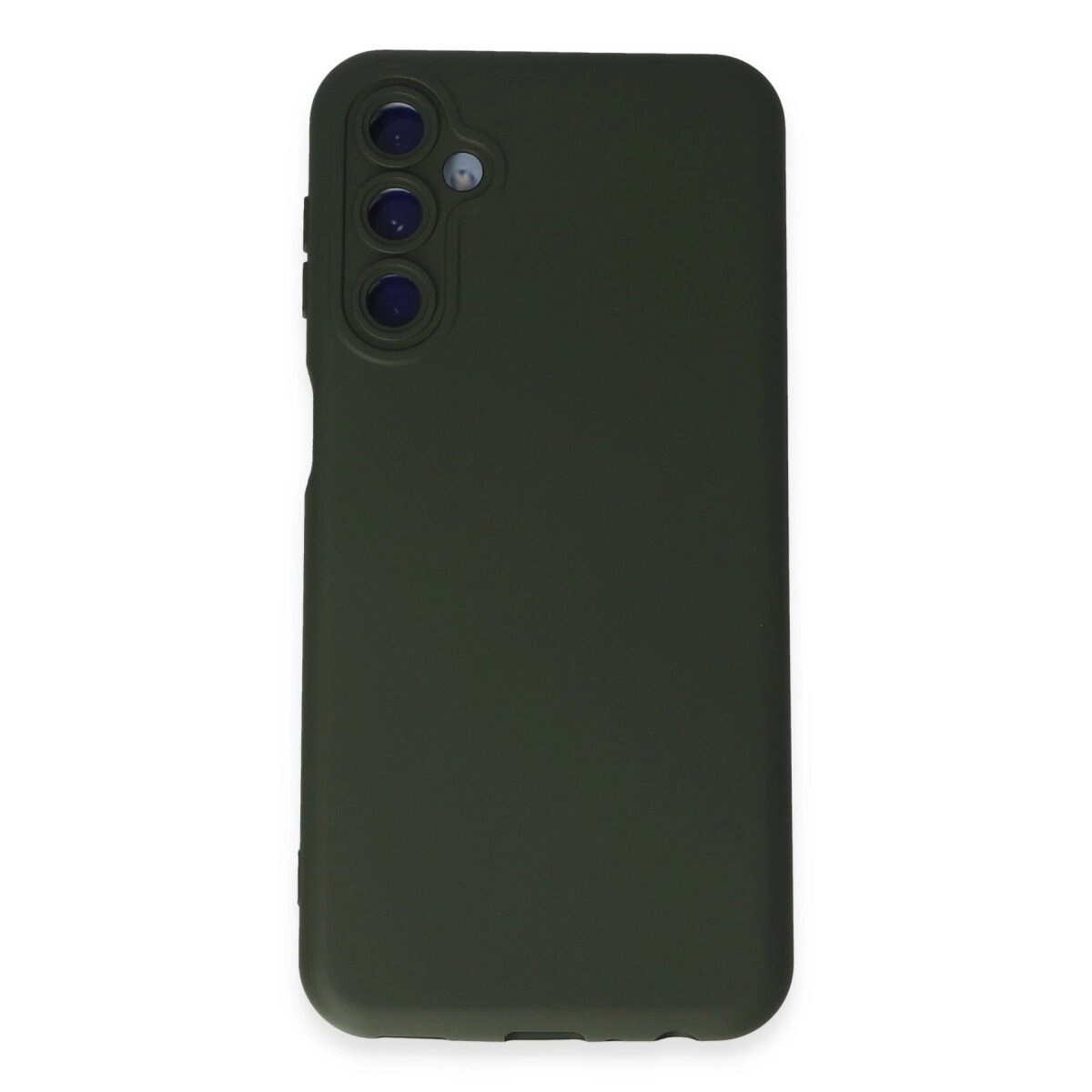 Samsung Galaxy M14 5g Kılıf Nano İçi Kadife Silikon - Koyu Yeşil