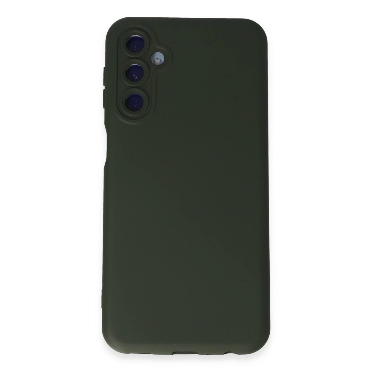 Samsung Galaxy M14 5g Kılıf Nano İçi Kadife Silikon - Koyu Yeşil