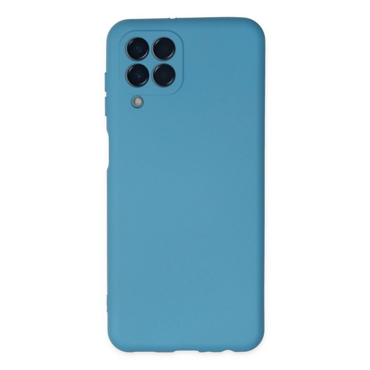 Samsung Galaxy M33 Kılıf Nano İçi Kadife Silikon - Mavi