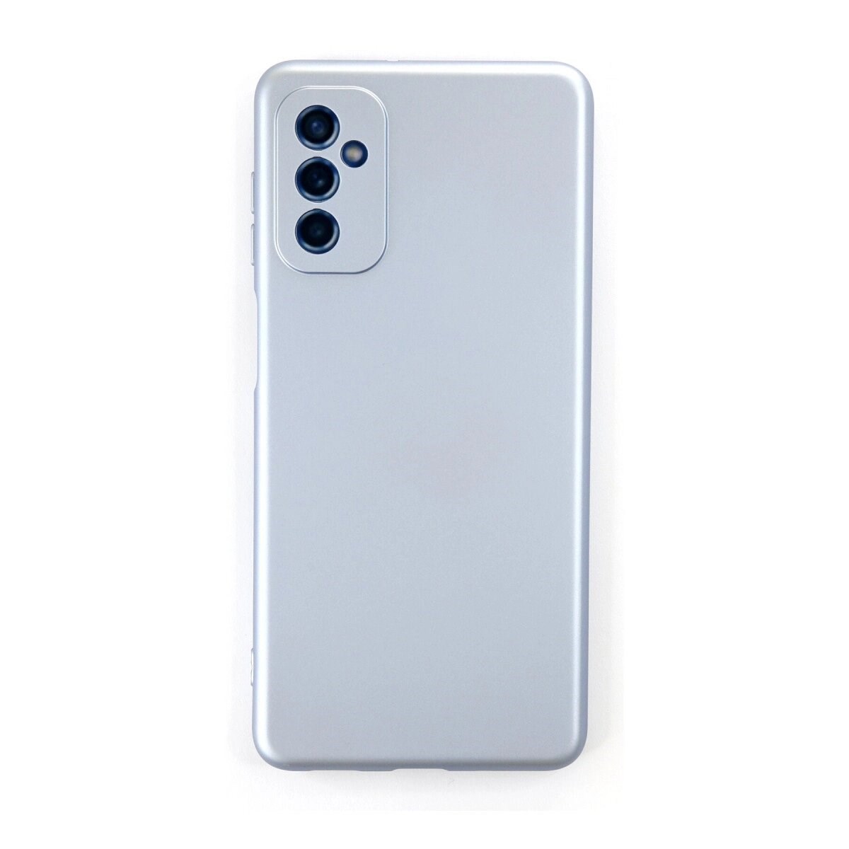 Samsung Galaxy M52 5g Kılıf Nano İçi Kadife Silikon - Sky Blue
