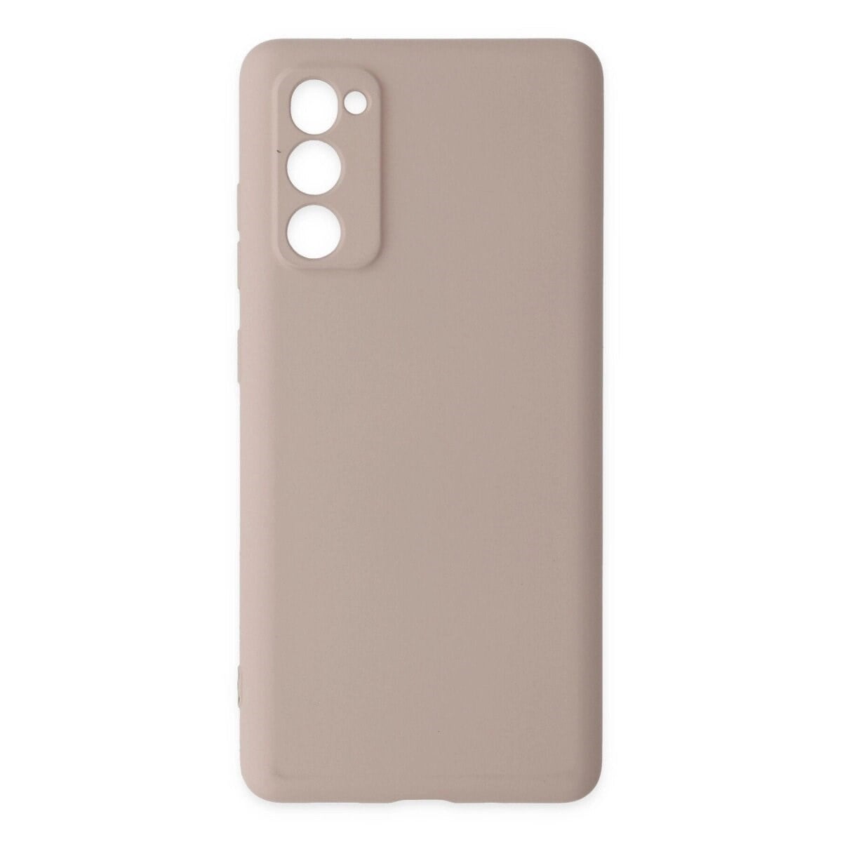 Samsung Galaxy S20 Fe Kılıf Nano İçi Kadife Silikon - Pudra