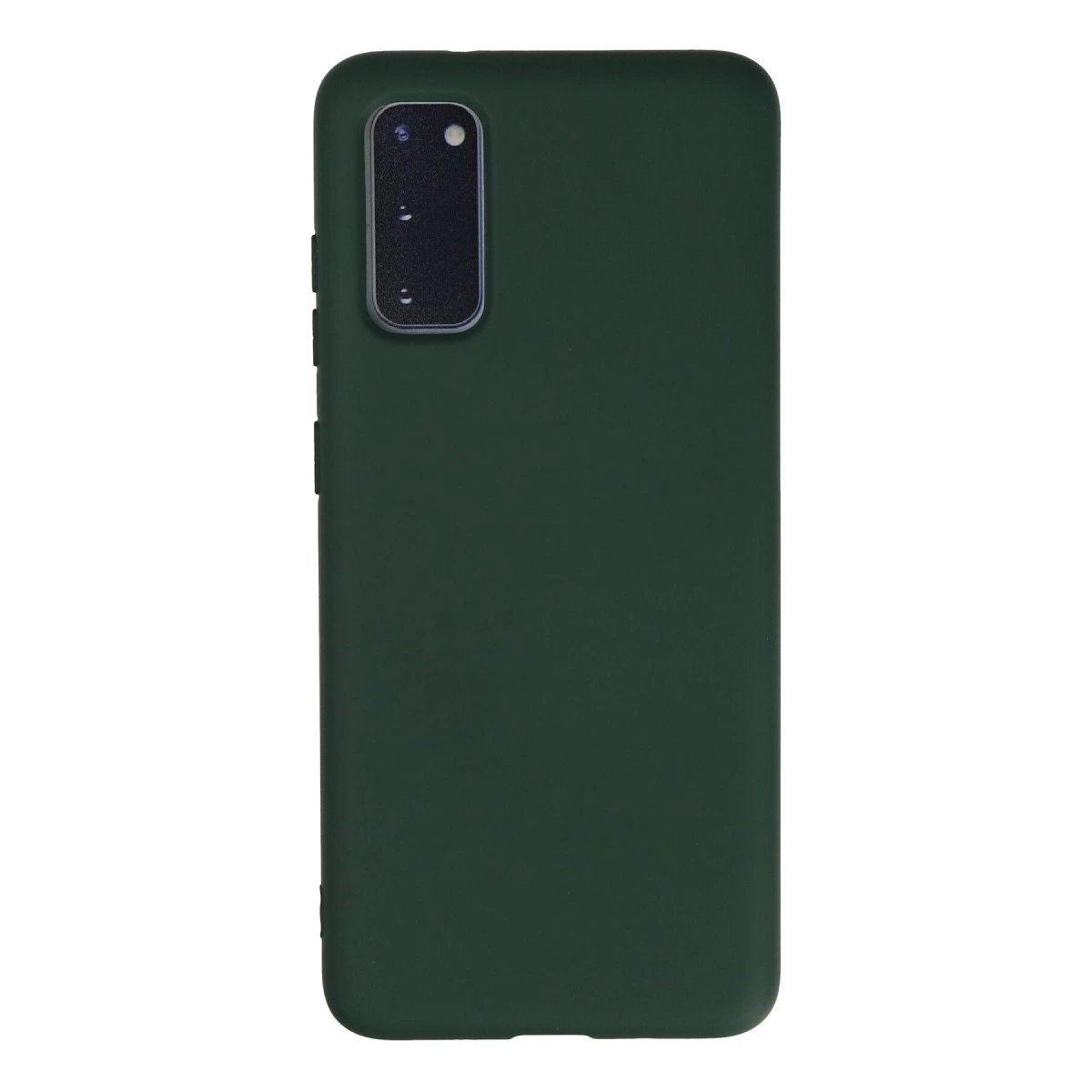 Samsung Galaxy S20 Kılıf Nano İçi Kadife Silikon - Koyu Yeşil