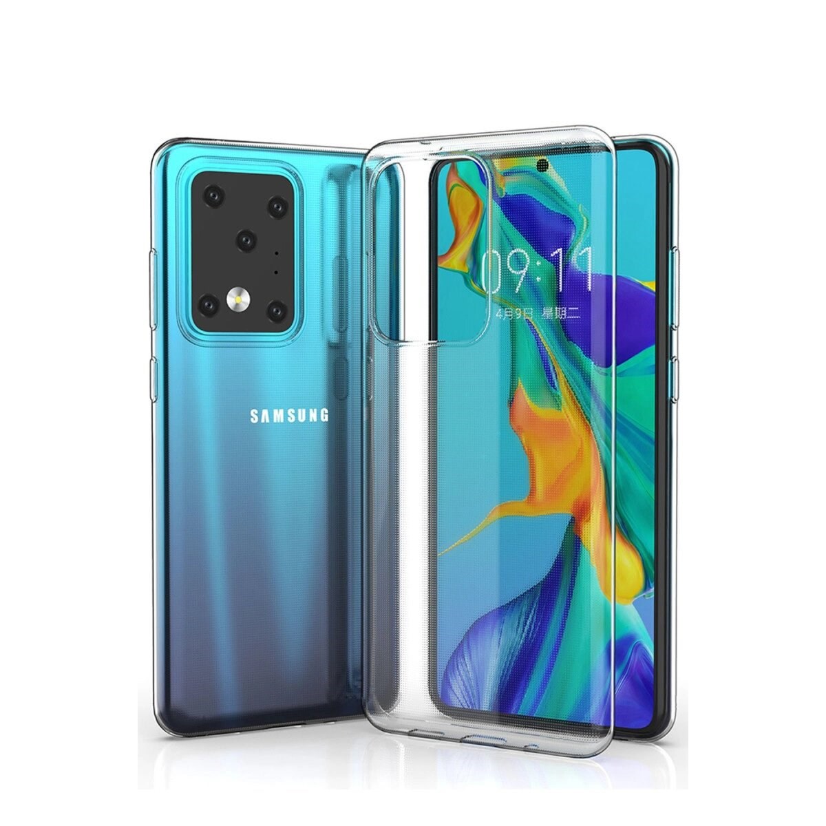 Samsung Galaxy S20 Ultra Kılıf Lüx Şeffaf Silikon