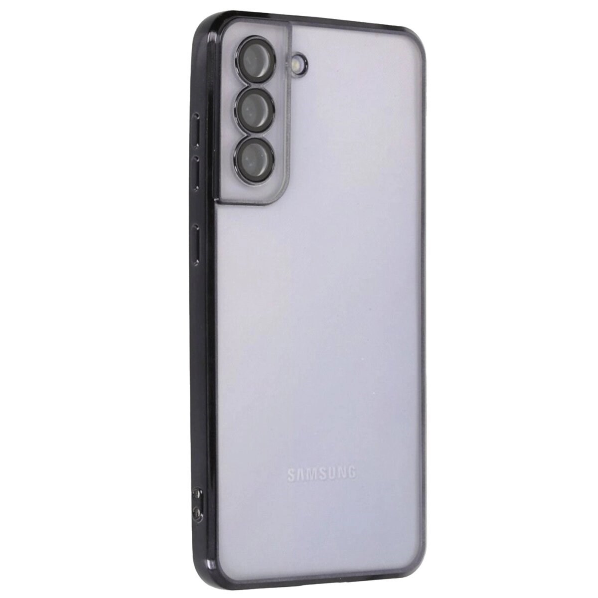 Samsung Galaxy S21 Fe Kılıf Razer Lensli Silikon - Siyah