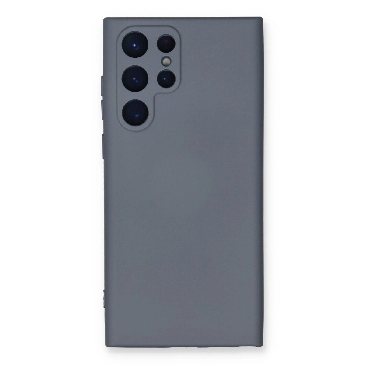 Samsung Galaxy S22 Ultra Kılıf Nano İçi Kadife Silikon - Gri