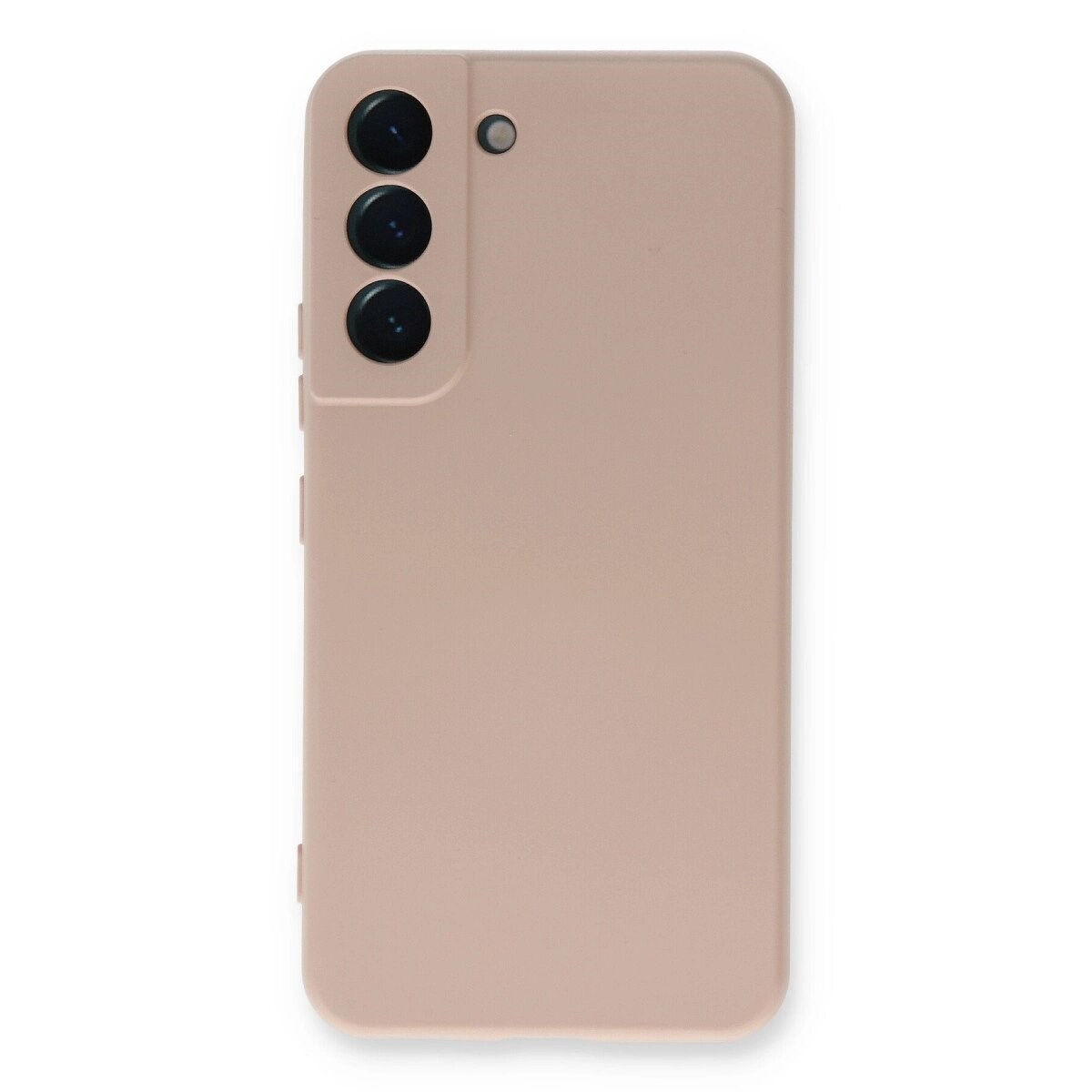 Samsung Galaxy S23 Kılıf Nano İçi Kadife Silikon - Pudra