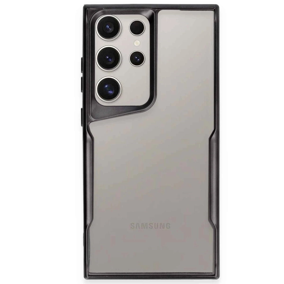 Samsung Galaxy S23 Ultra Kılıf Boyi Silikon Kapak - Siyah
