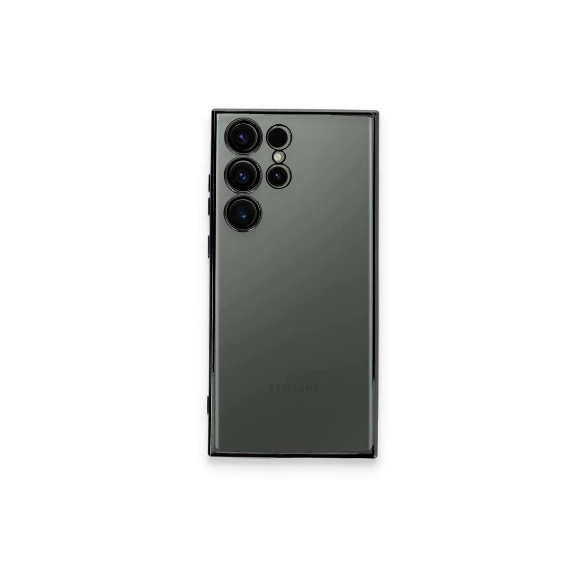 Samsung Galaxy S23 Ultra Kılıf Razer Lensli Silikon - Siyah
