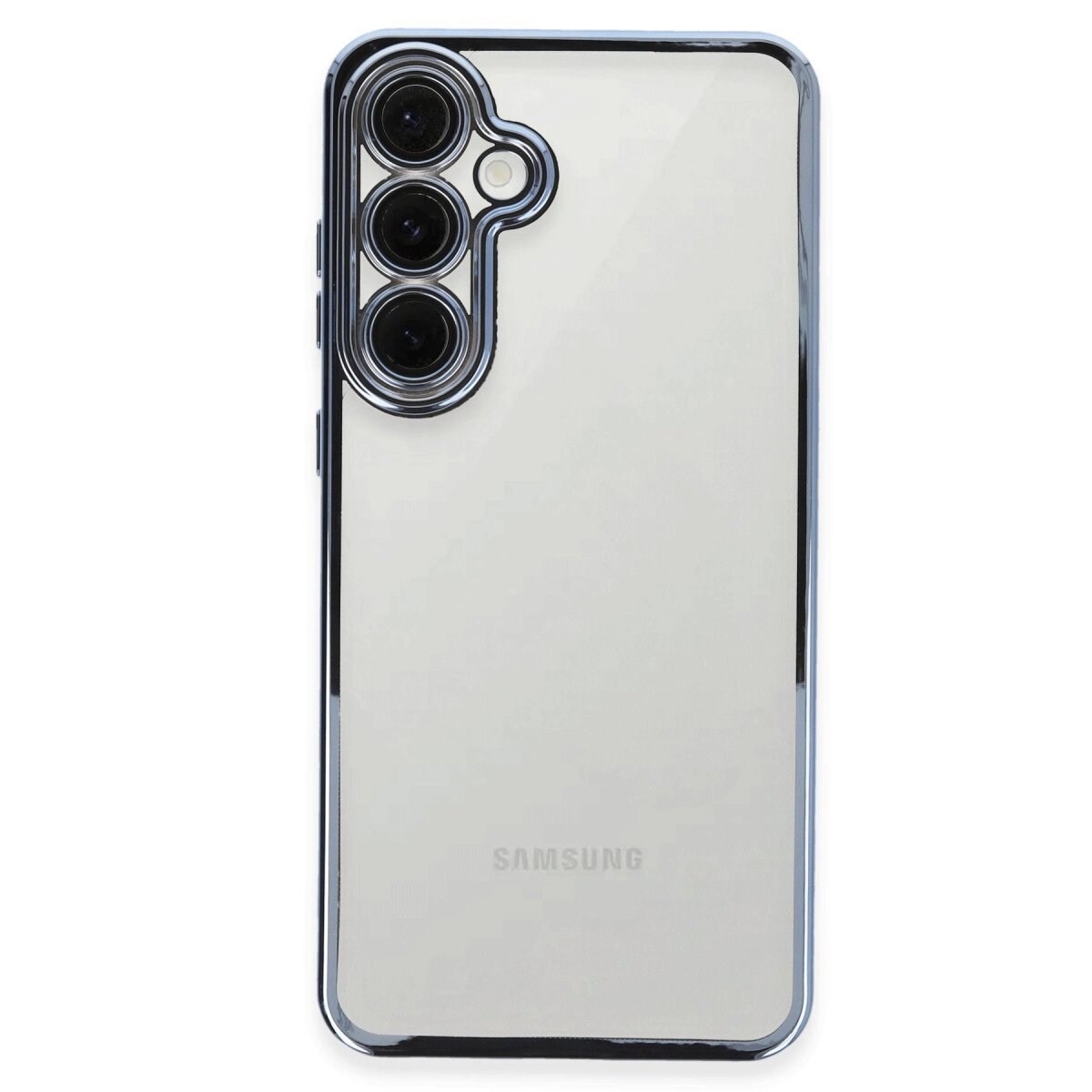 Samsung Galaxy S24 Fe Kılıf Razer Lensli Silikon - Lacivert