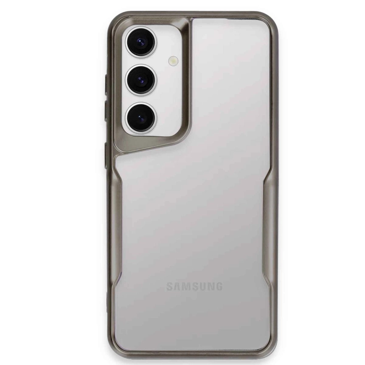 Samsung Galaxy S24 Kılıf Boyi Silikon Kapak - Titan Gri