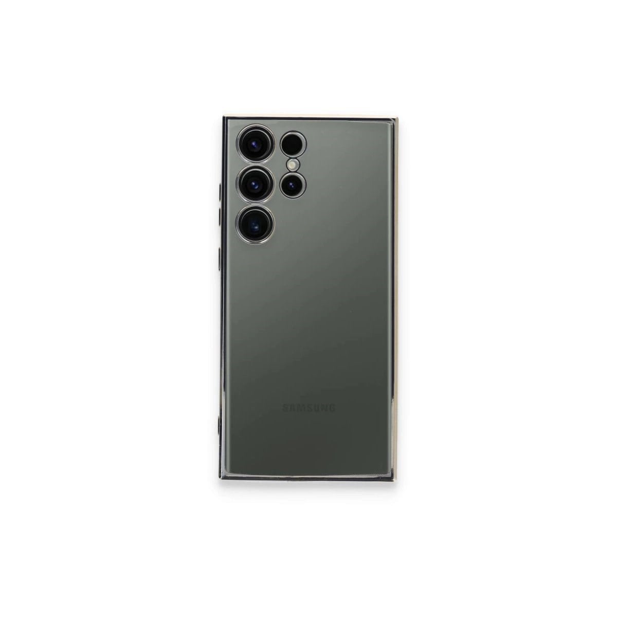 Samsung Galaxy S24 Ultra Kılıf Razer Lensli Silikon - Gümüş