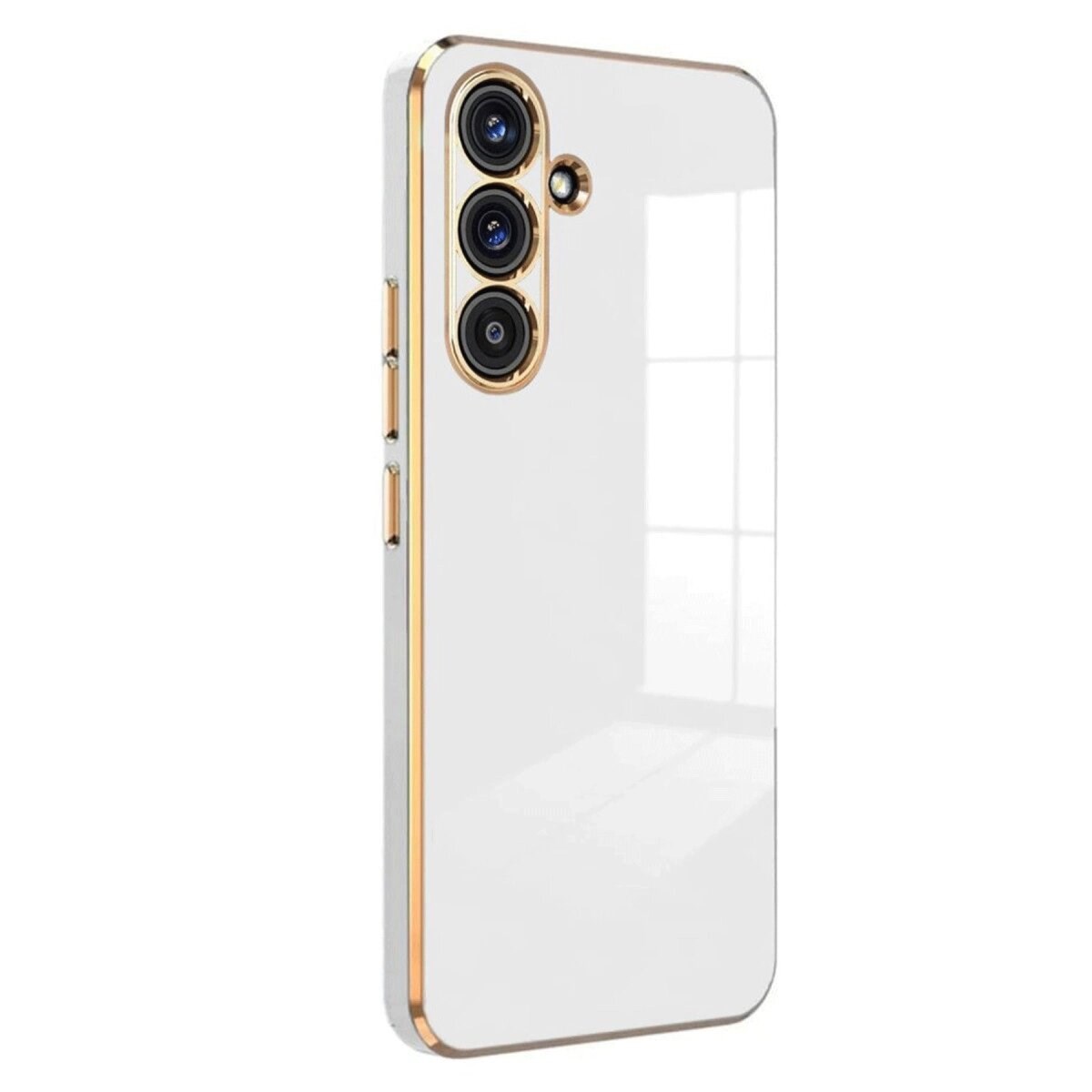 Samsung Galaxy S25 Kılıf Volet Silikon - Beyaz