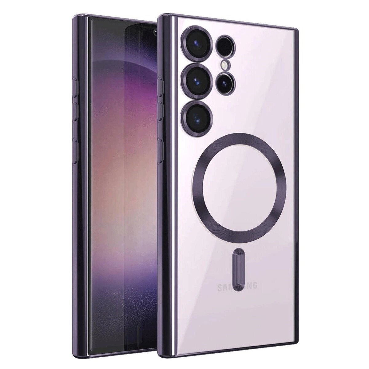 Samsung Galaxy S25 Ultra Kılıf Kross Magneticsafe Kapak - Mor