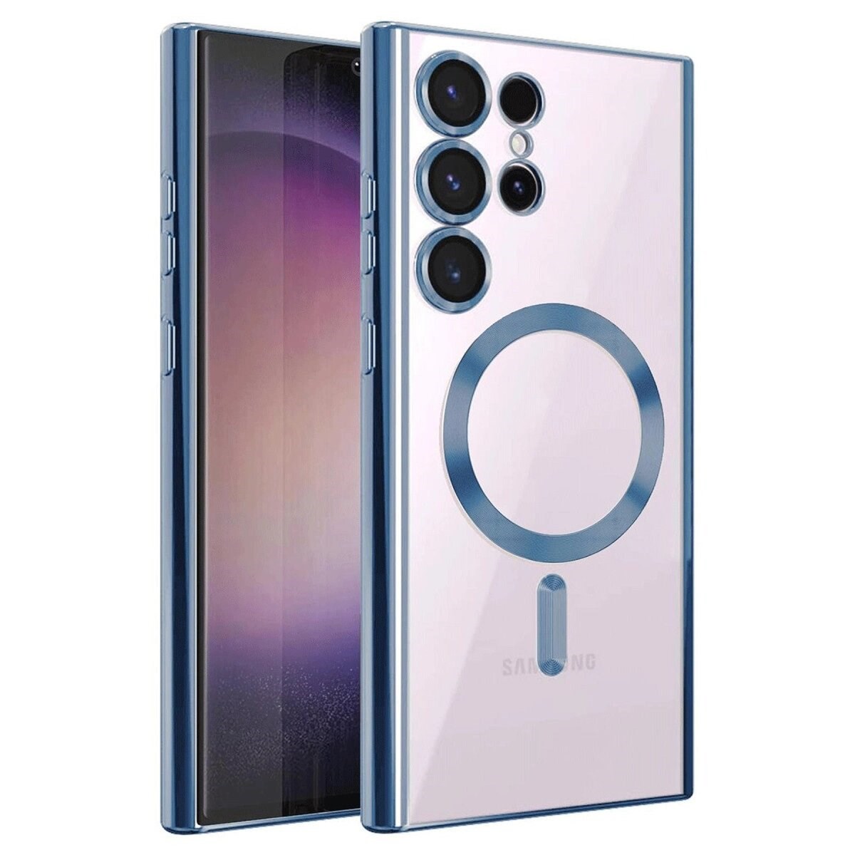 Samsung Galaxy S25 Ultra Kılıf Kross Magneticsafe Kapak - Sierra Blue