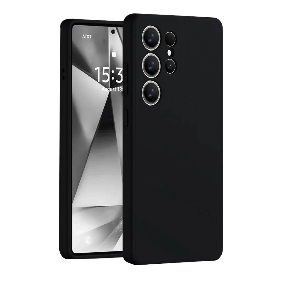 Samsung Galaxy S25 Ultra Kılıf Nano İçi Kadife Silikon - Siyah