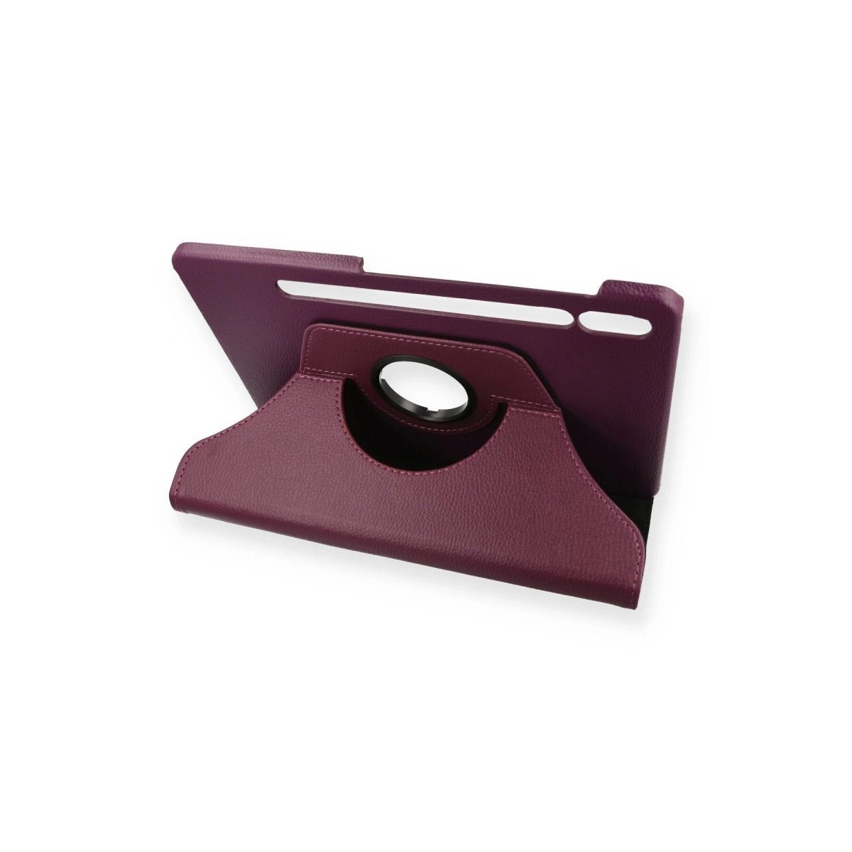 Samsung Galaxy T870 Tab S7 11 Kılıf 360 Tablet Deri Kılıf - Mürdüm