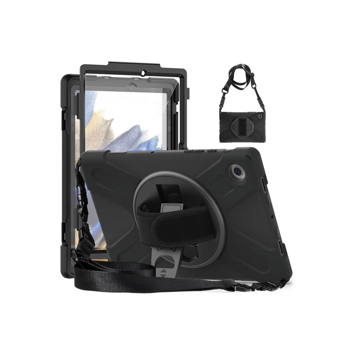 Samsung Galaxy Tab A9 Plus Kılıf Amazing Tablet Kapak - Siyah