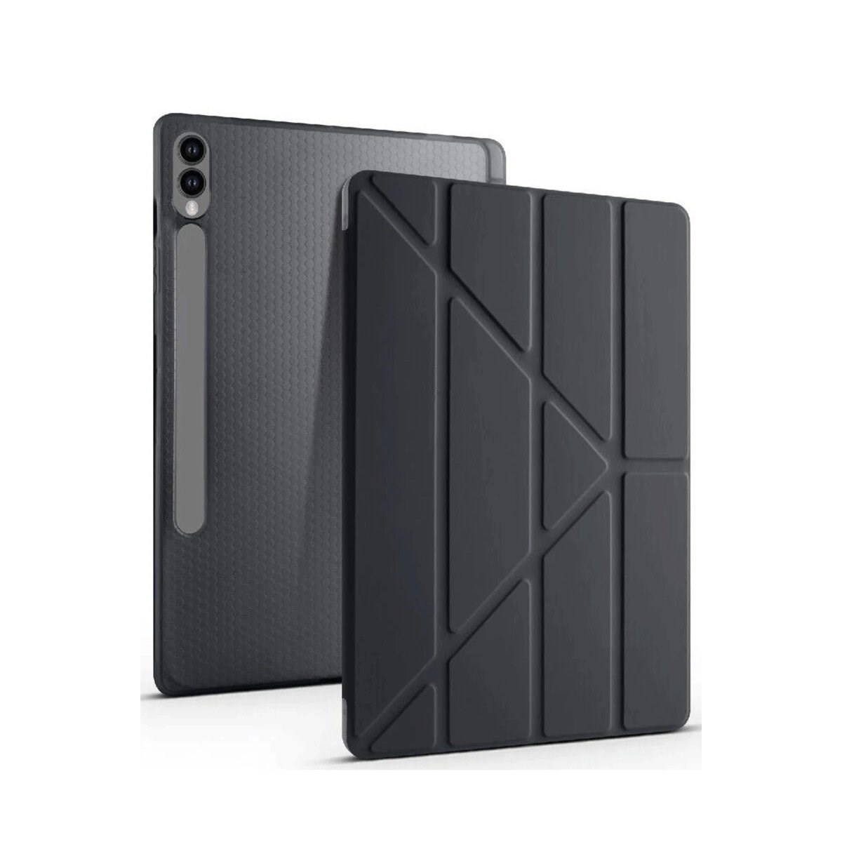 Samsung Galaxy X610 Tab S9 Fe Plus 12.4 Kılıf Kalemlikli Mars Tablet Kılıfı - Siyah