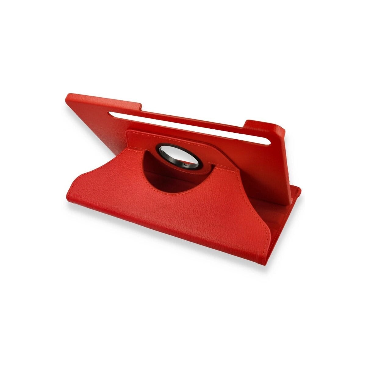 Samsung Galaxy X800 Tab S8 Plus 12.4 Kılıf 360 Tablet Deri Kılıf - Kırmızı