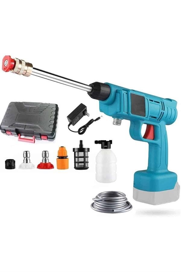 Şarjlı Ve Yüksek Basınçlı Oto Yıkama Makinesi Ve Sulama Tabancası Bahçe Yıkama Makinesi