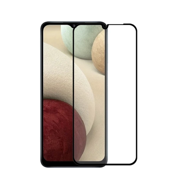 SM Galaxy A12 Full Glue Full Kaplama Tempered Cam Ekran Koruyucu-(1903)