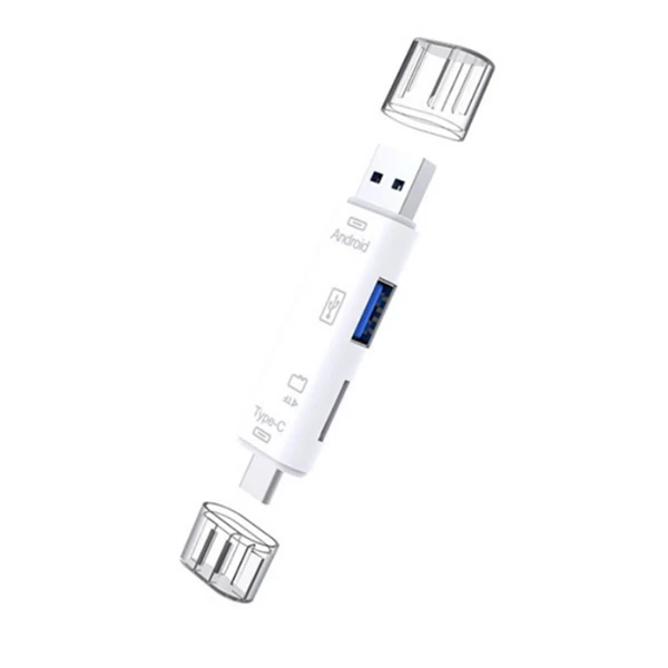 Smart Otg 3in1 Type-C Ve Micro Usb Tf Card Reader Otg-(1903)
