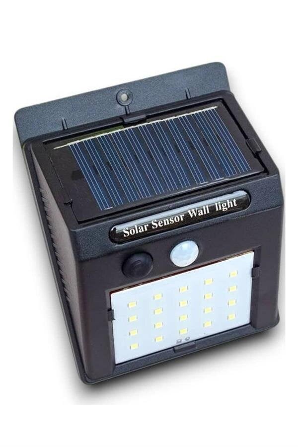 Solar Sensörlü Duvar Lambası Bahçe Lamba 20 Led Işık